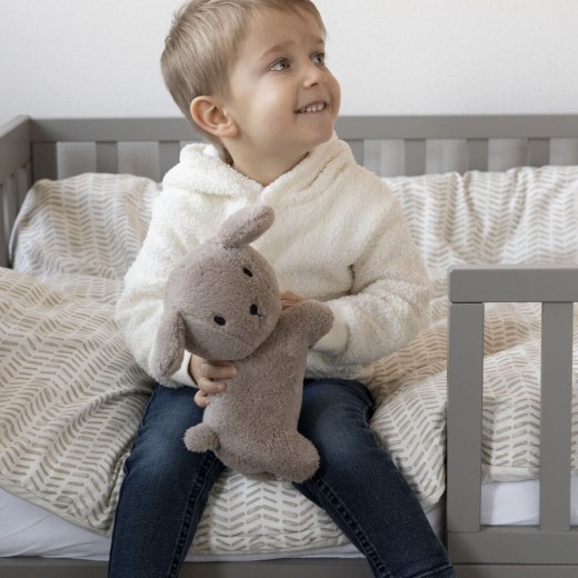 Peluche de cachorro Snuffy Fluffy Cuddle, color topo, mediano