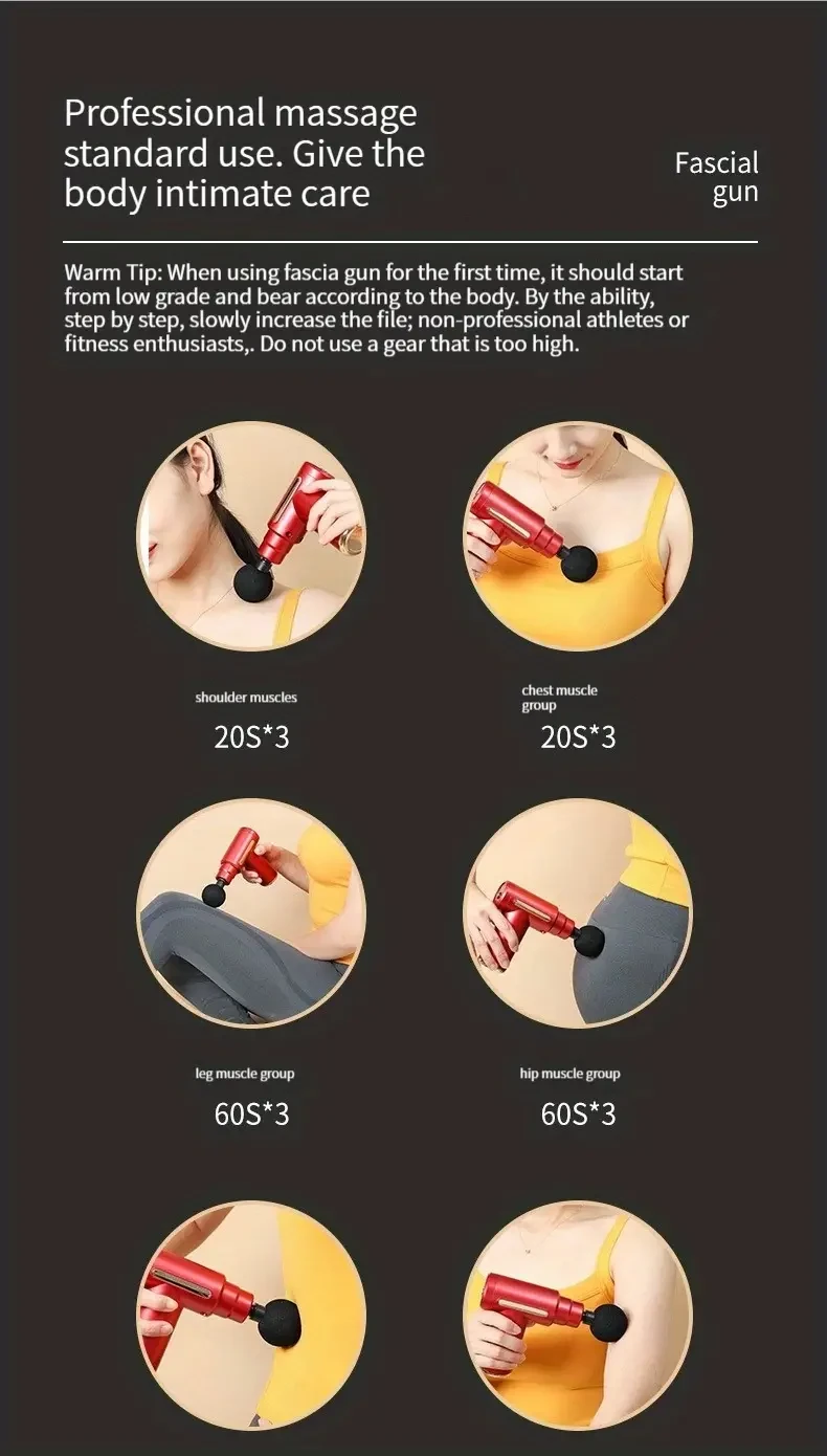 Pistola masajeadora de tejido profundo ProRelax