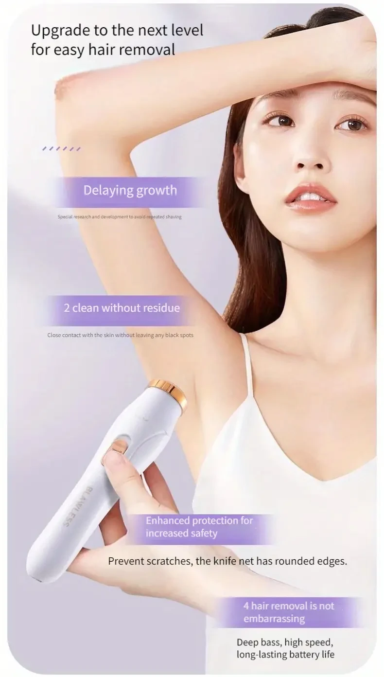 Kit de depilación eléctrica 3 en 1 para mujeres