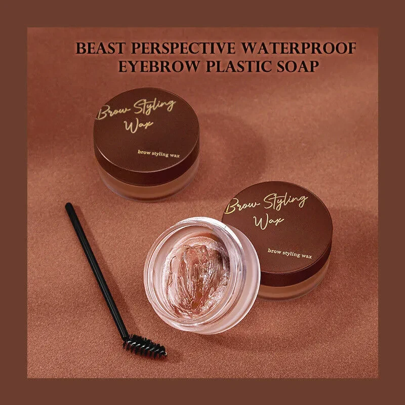 Crema para peinar el cabello de las cejas, resistente al agua y natural.