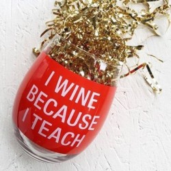 Copa de Vino: Porque Enseño (Rojo)