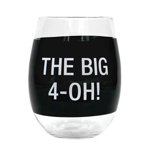 Copa de vino: ¡El Gran 4-Oh! (Negra)