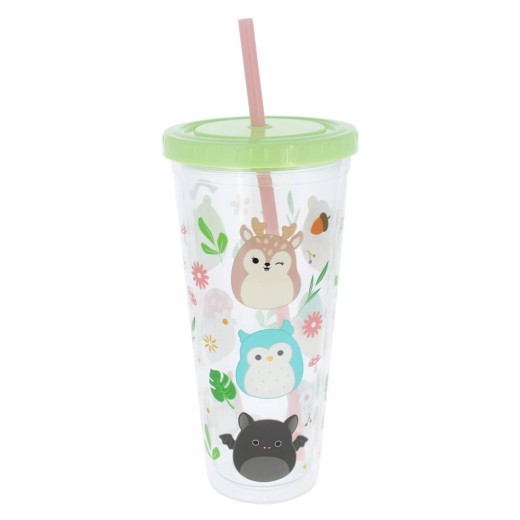 Vaso y pajita de la colección Squishmallows Cottage