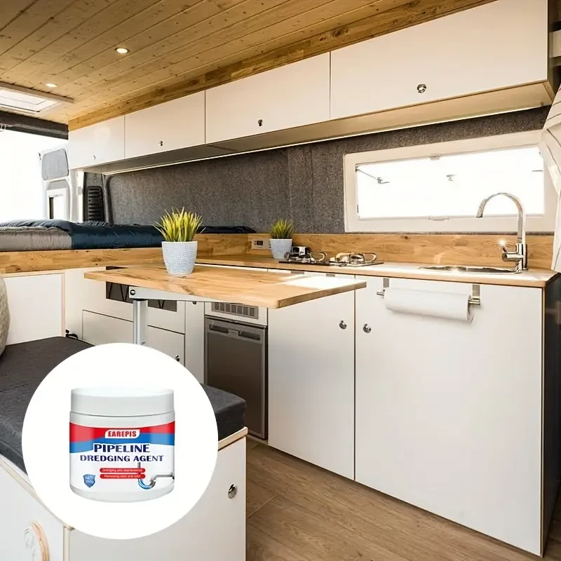 Polvo desatascador de desagües de cocina multiusos sostenible