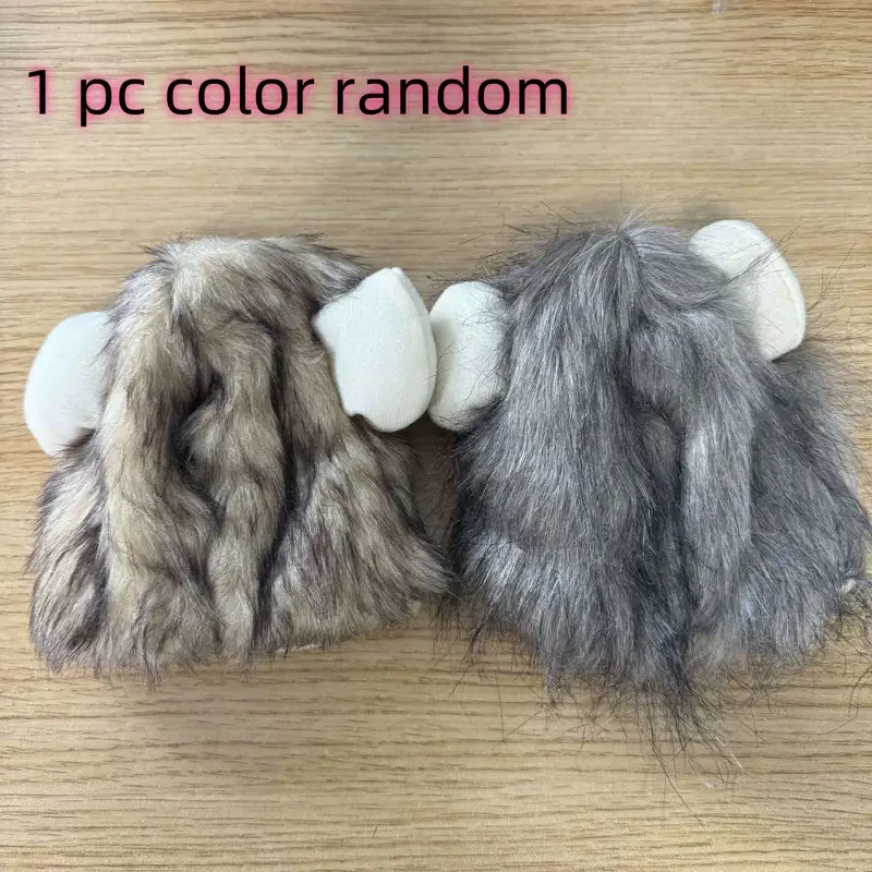 Adorable disfraz de melena de león para gatos, duradero y cómodo.