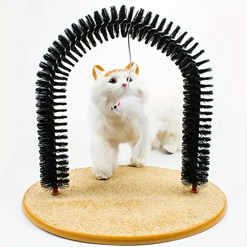 Juguete de autocuidado y masaje Cat Arch, juguete multifuncional para rascar gatos