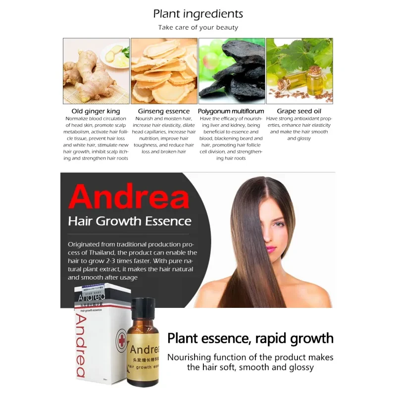 Líquido anticaída para el crecimiento del cabello con queratina de 20 ml