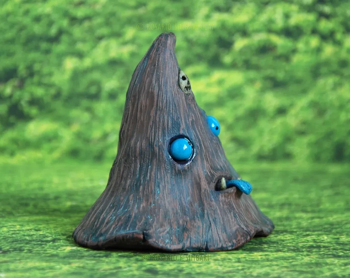 Escultura de sombrero de bruja, adorno artesanal de resina, decoración de Halloween