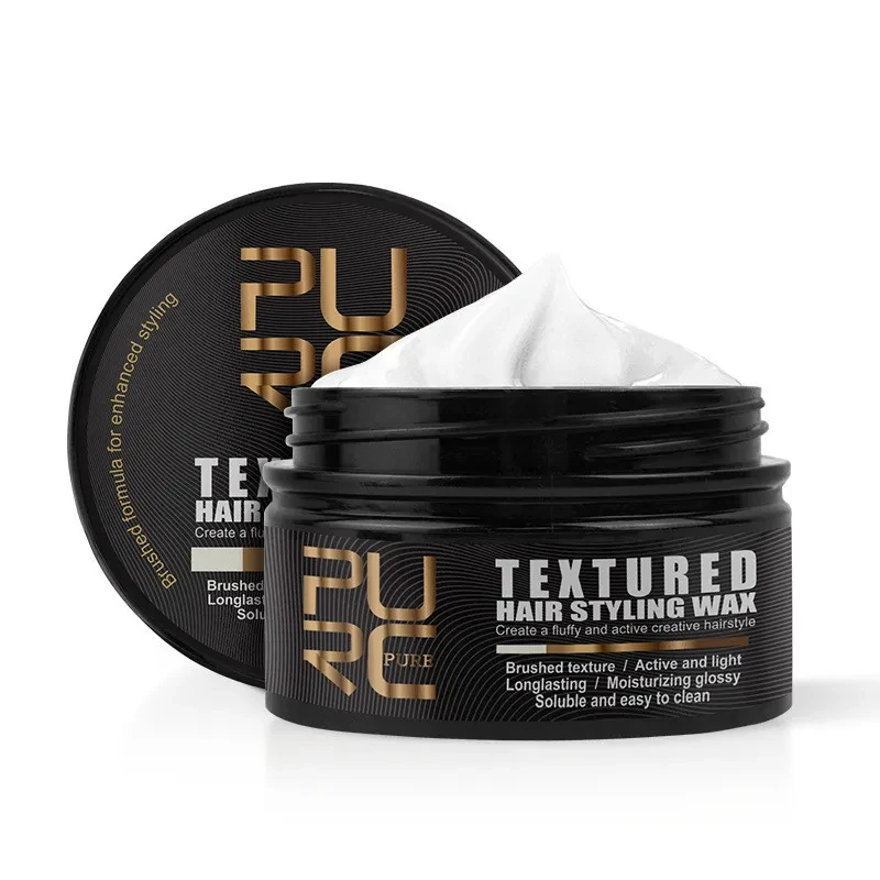 Cera para el cabello de larga duración, cabello esponjoso natural