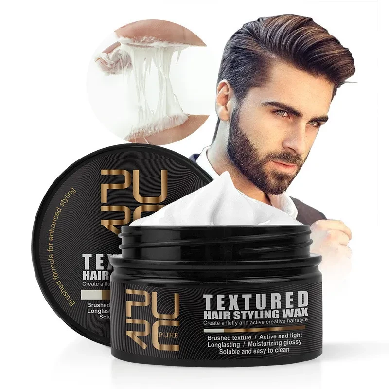 Cera para el cabello de larga duración, cabello esponjoso natural