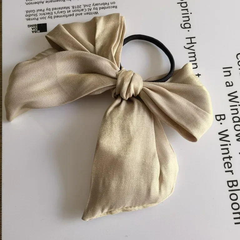 Tocado Lazo Cuerda para el Cabello de Seda Brillante