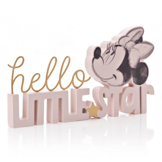 Placa de palabras: Minnie Mouse Hola Estrellita