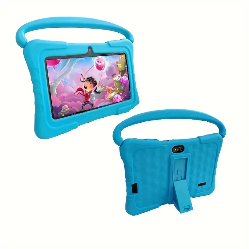 Tabletas de aprendizaje, 32 GB de RAM, 2 GB de RAM, sistema Android, wifi 2.4G, GMS, pantalla de protección ocular, control parental, aplicación educativa, cámara dual, funda antigolpes, juegos para Halloween y Navidad.