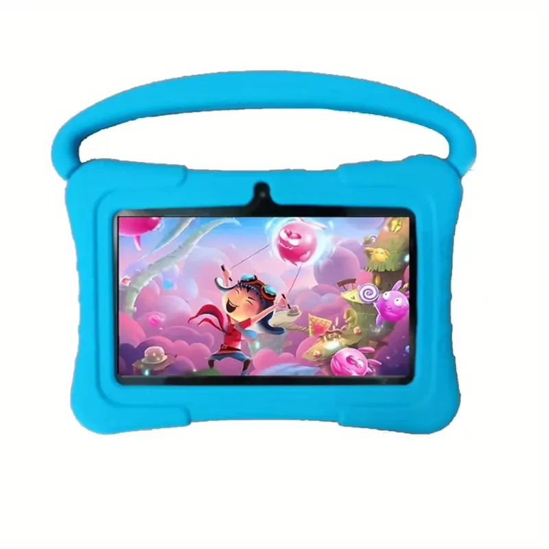 Tabletas de aprendizaje, 32 GB de RAM, 2 GB de RAM, sistema Android, wifi 2.4G, GMS, pantalla de protección ocular, control parental, aplicación educativa, cámara dual, funda antigolpes, juegos para Halloween y Navidad.