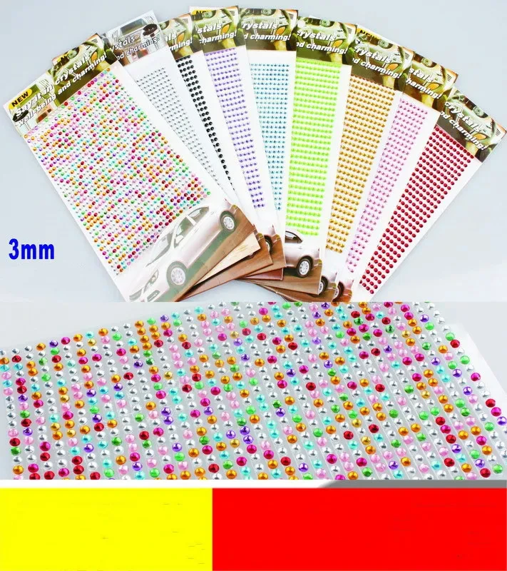 Pegatina de taladro para coche, pegatina acrílica para taladro de coche, pegatina decorativa para taladro