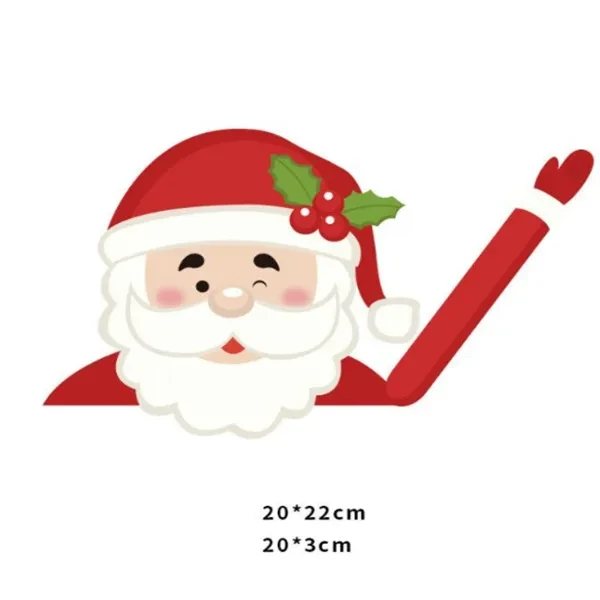 Pegatina de limpiaparabrisas de Papá Noel sin correas