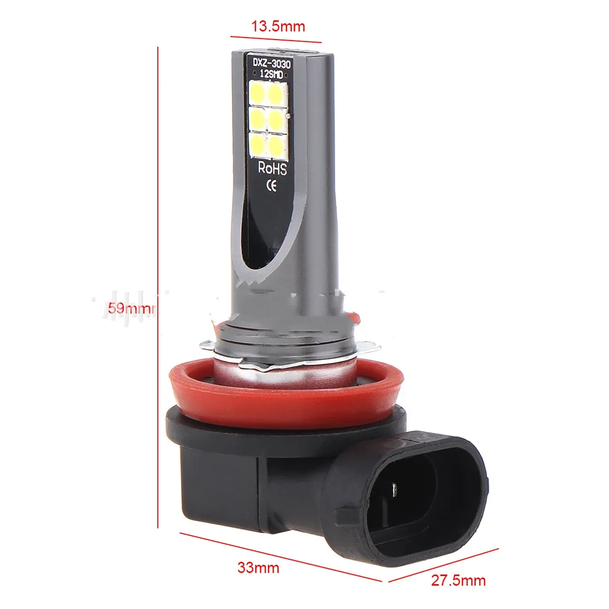 Faros delanteros LED para coche, 12-24 V CC, 6500 K
