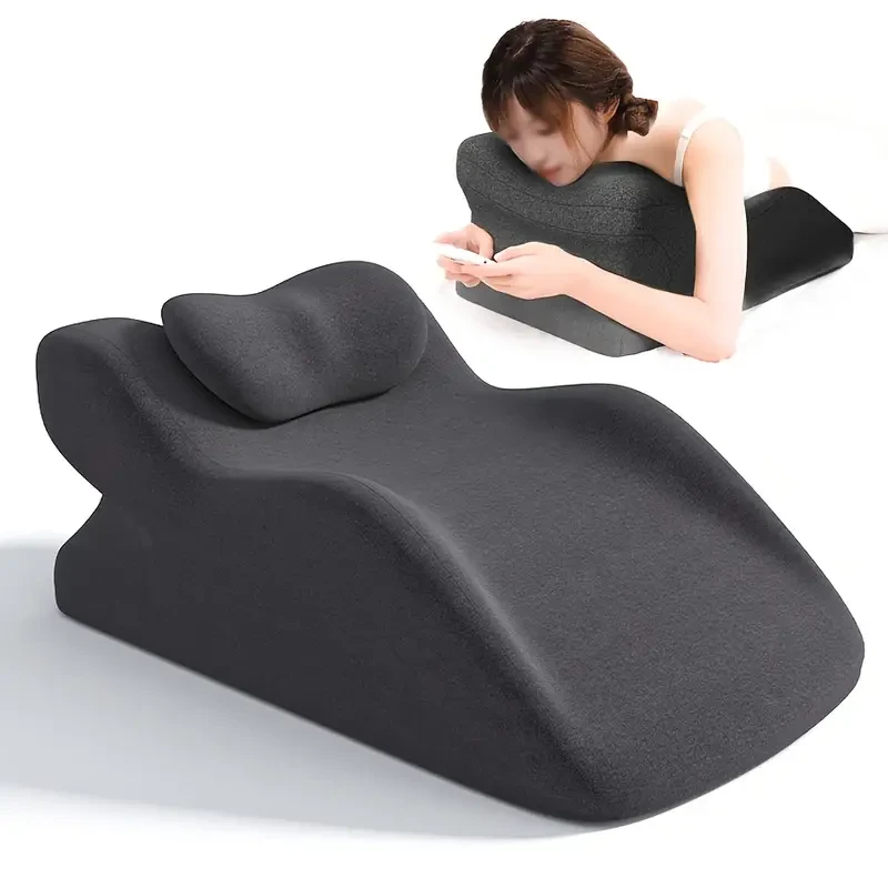 Almohada ergonómica de espuma viscoelástica para todas las posiciones de sueño: soporte para cuello y espalda