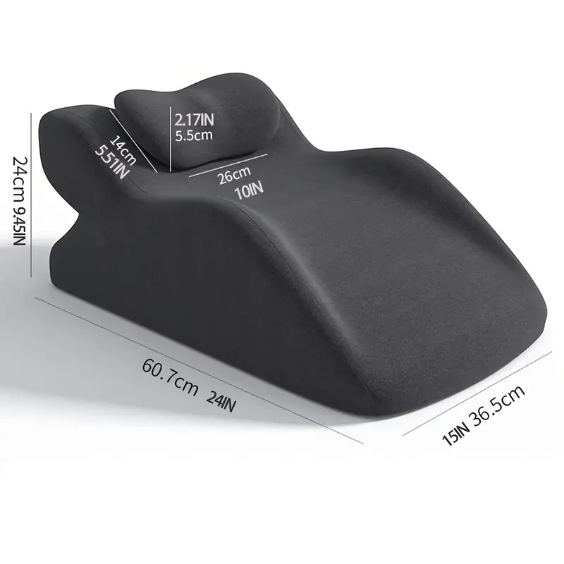 Almohada ergonómica de espuma viscoelástica para todas las posiciones de sueño: soporte para cuello y espalda