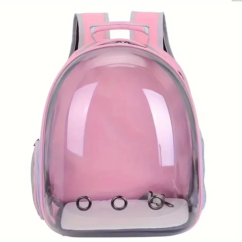 Mochila transparente transpirable para gatos con cápsula espacial - Transportín acrílico duradero para mascotas
