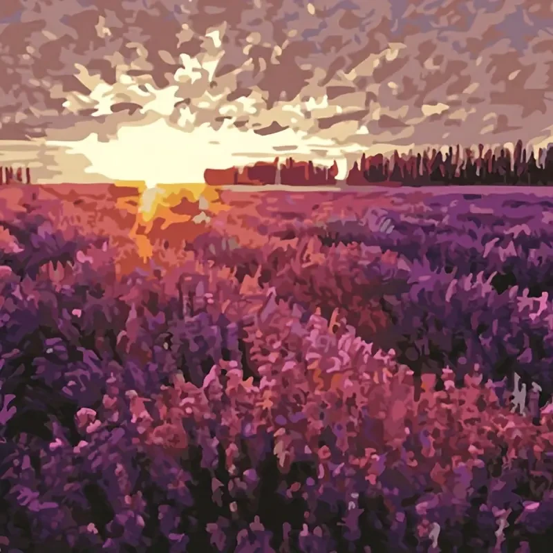 Kit de pintura por números para adultos sobre lienzo 40x50 cm (con marco de madera)