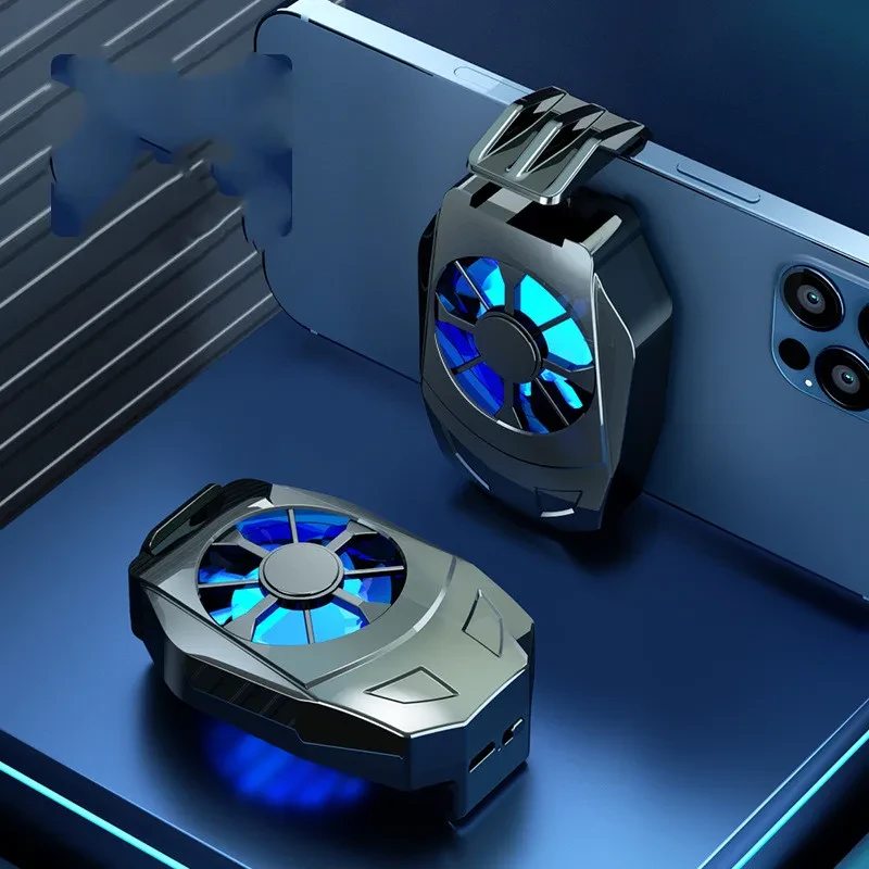 Ventilador de refrigeración universal para juegos de teléfono móvil con USB y soporte para mando de juegos