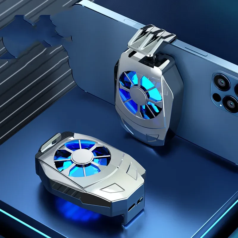 Ventilador de refrigeración universal para juegos de teléfono móvil con USB y soporte para mando de juegos