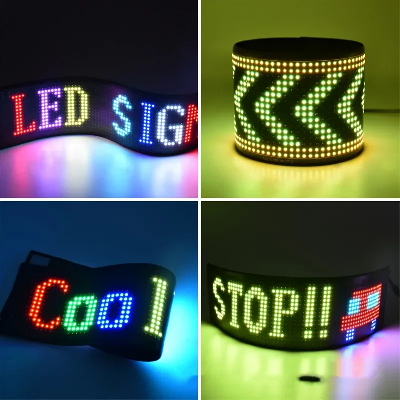 Letrero LED programable para automóvil Pantalla publicitaria LED a todo color Pantalla ultrafina Patrón de texto personalizado Pantalla de animación para automóvil