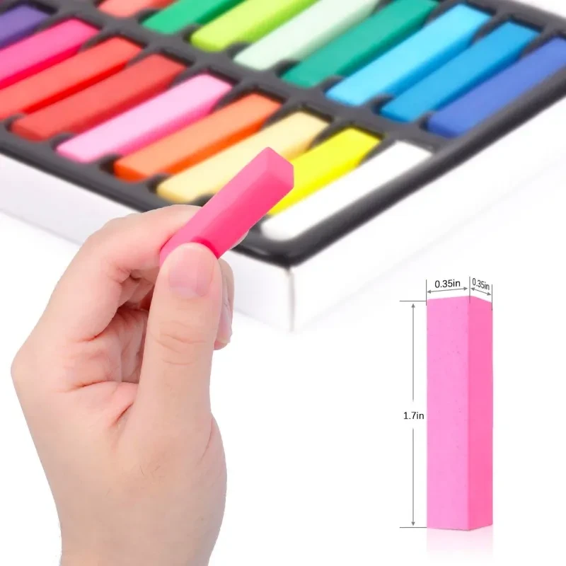 Lápiz de coloración para el cabello con tiza de 24 colores
