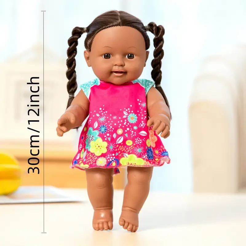 Muñeca bebé reborn realista de 12 pulgadas - Figura de muñeca de silicona para niños, juguete de goma suave para juegos de rol, dormir y disfrazarse - Regalo perfecto para Halloween, Acción de Gracias y Navidad