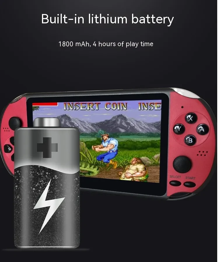 Consola de juegos portátil retro arcade