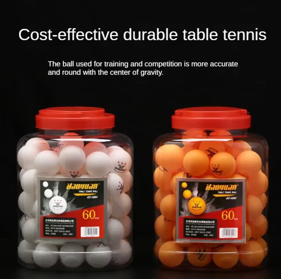 60 pelotas de tenis de mesa profesionales de 3 estrellas