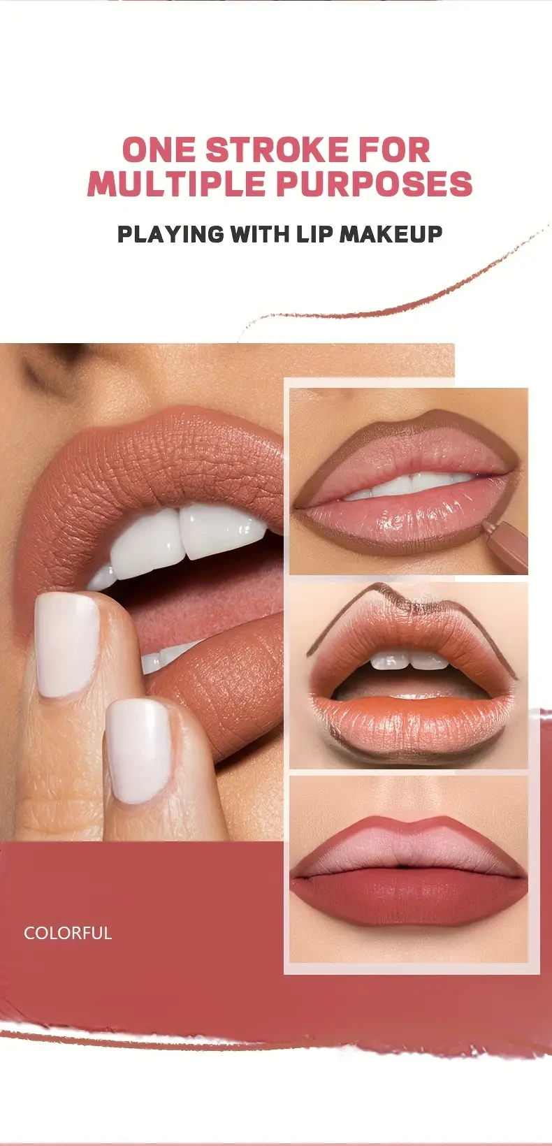 Juego de delineadores de labios de 12 colores