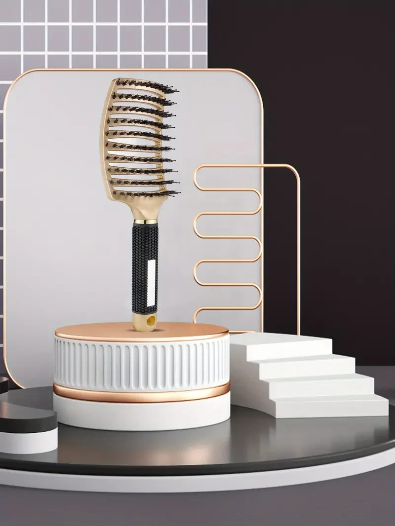 Cepillo desenredante curvo de lujo