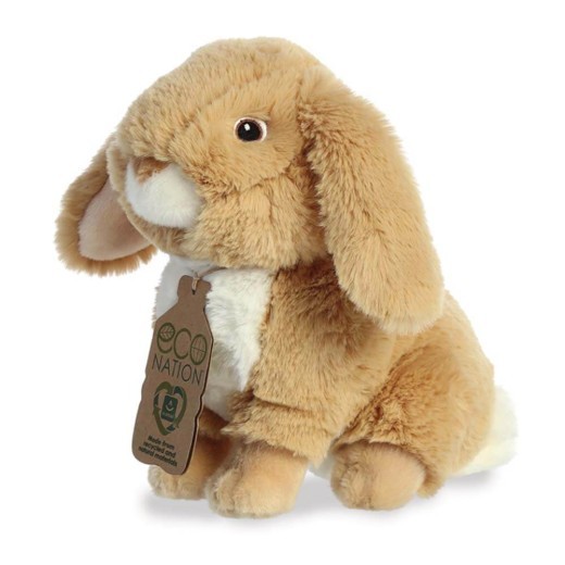 Peluche de conejo de orejas caídas de Eco Nation