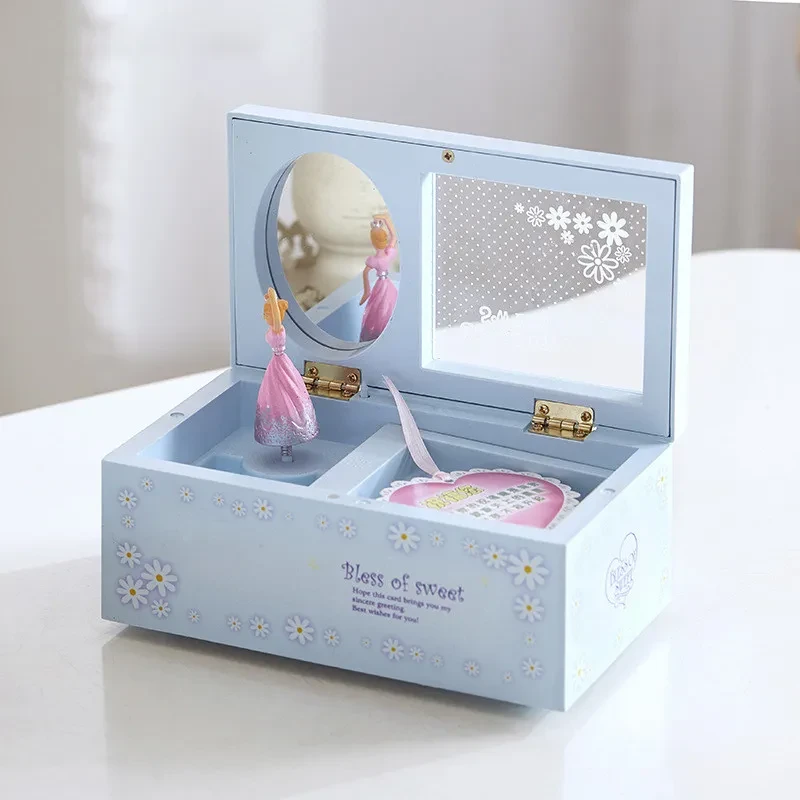 Caja de música de ballet giratoria