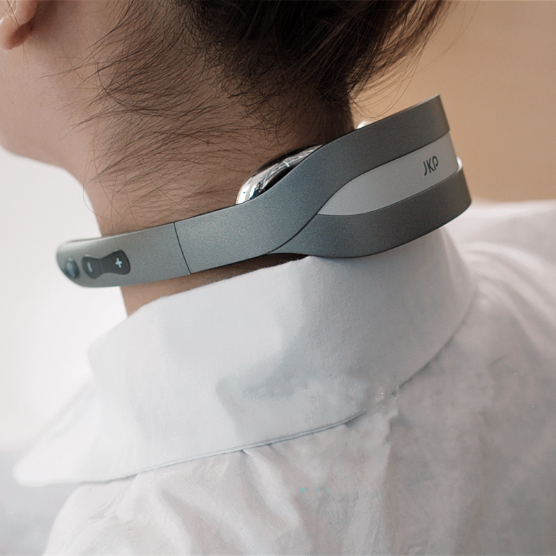Masajeador cervical recargable para fisioterapia.