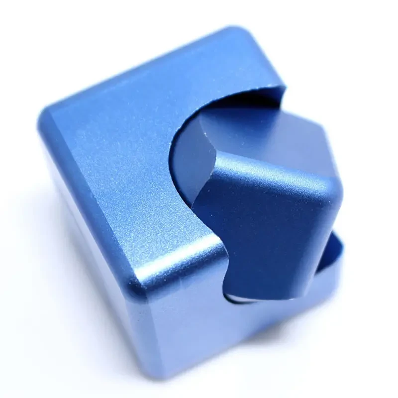 Cubo giratorio de metal con dados mágicos cuadrados - Juguete antiestrés EDC para TDAH y autismo