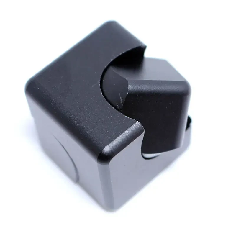 Cubo giratorio de metal con dados mágicos cuadrados - Juguete antiestrés EDC para TDAH y autismo