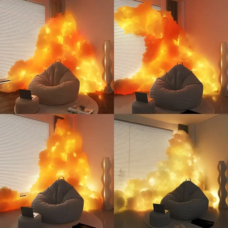 Luz LED de nube de tormenta DIY de 7 metros - Alimentación por USB, aplicación y control remoto