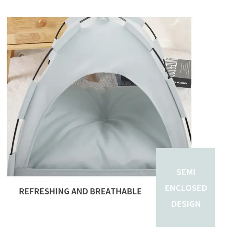 Tienda de campaña para gatos, tapete refrescante, casa para perros, sofá para mascotas, camping