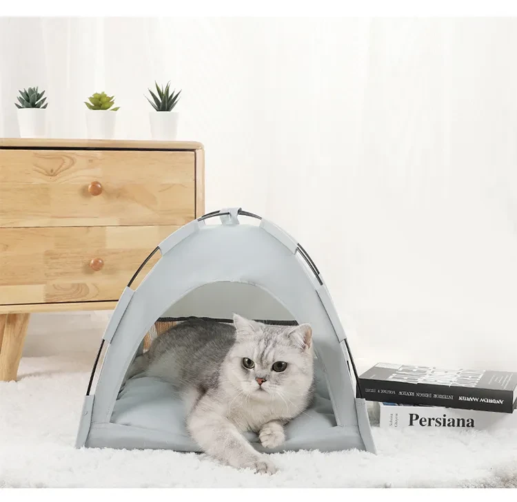 Tienda de campaña para gatos, tapete refrescante, casa para perros, sofá para mascotas, camping