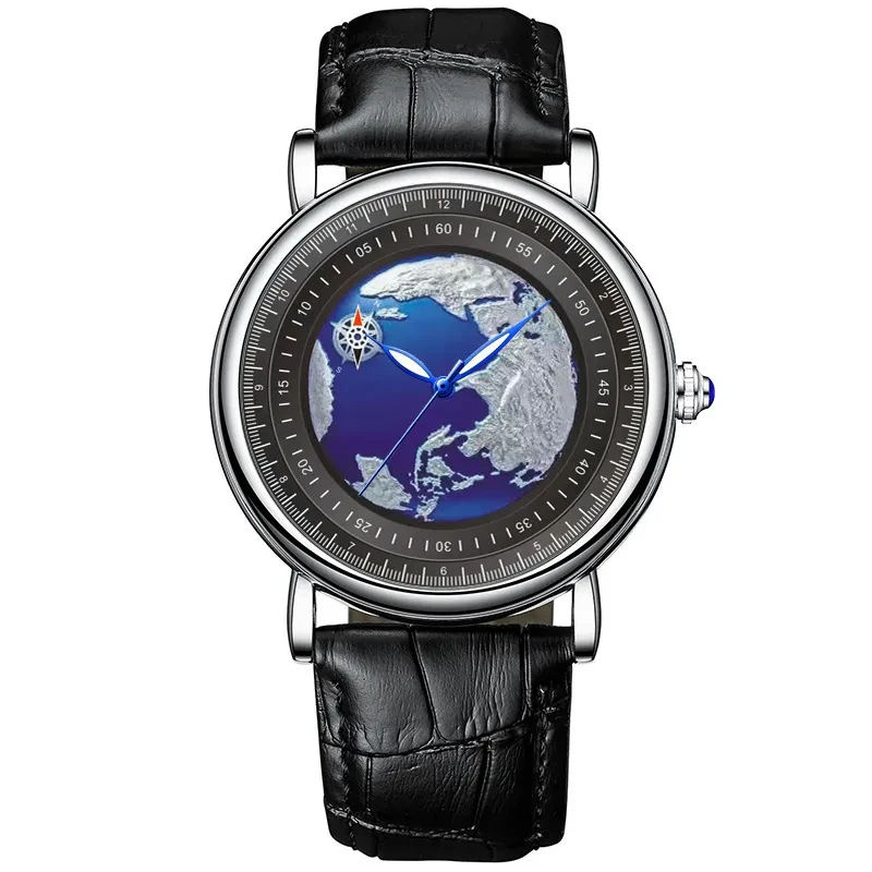 Rotating Earth Mechanical Watch