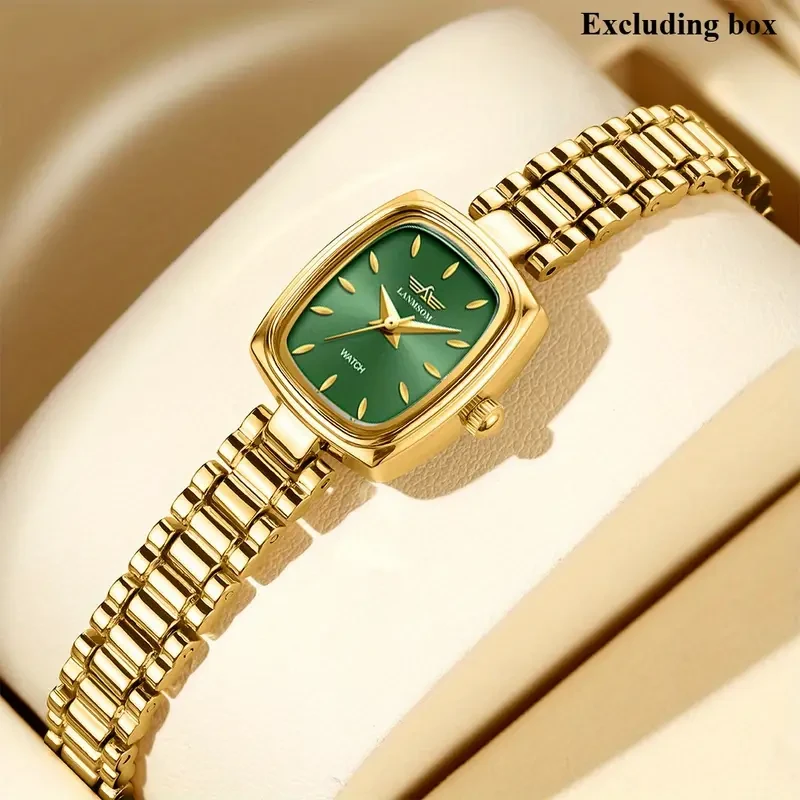 LANMSOM Women’s Golden Quartz Watch