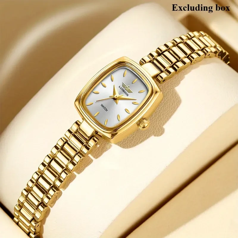 LANMSOM Women’s Golden Quartz Watch