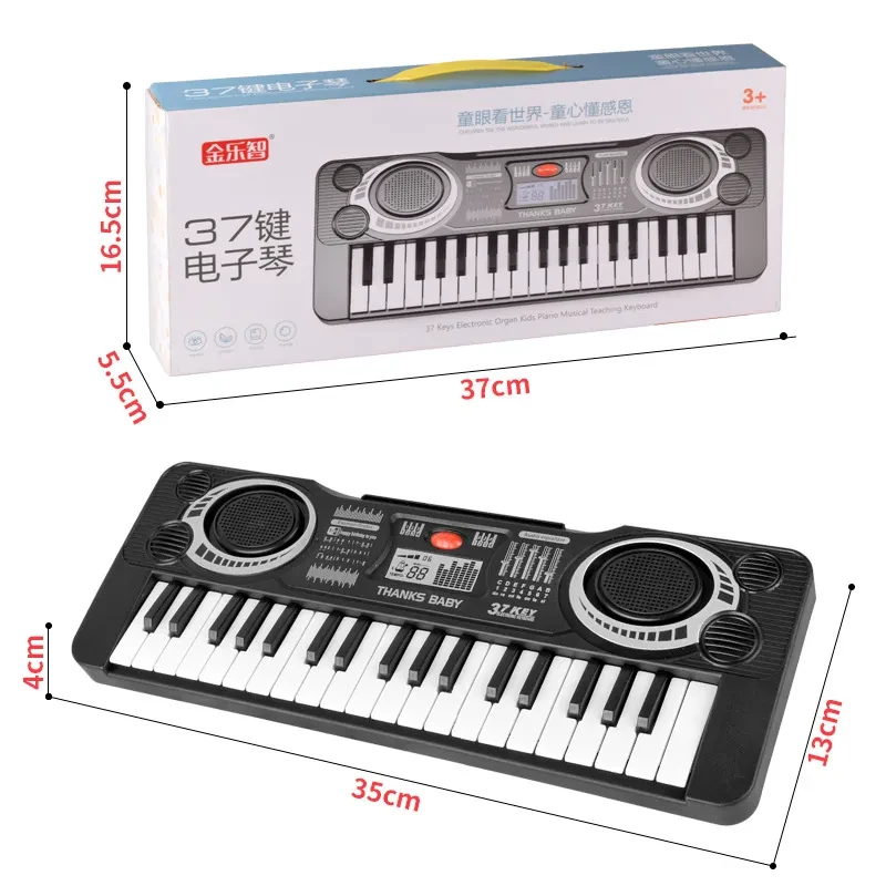 Instrumento musical electrónico musical de juguete de piano eléctrico