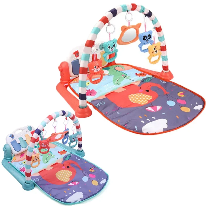 Piano de pedales para bebés, soporte musical para bebés, juguete de fitness para bebés