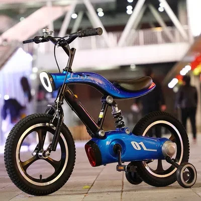 Bicicleta infantil de acero con alto contenido de carbono con pedales ligeros y musicales