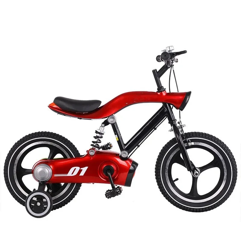 Bicicleta infantil de acero con alto contenido de carbono con pedales ligeros y musicales