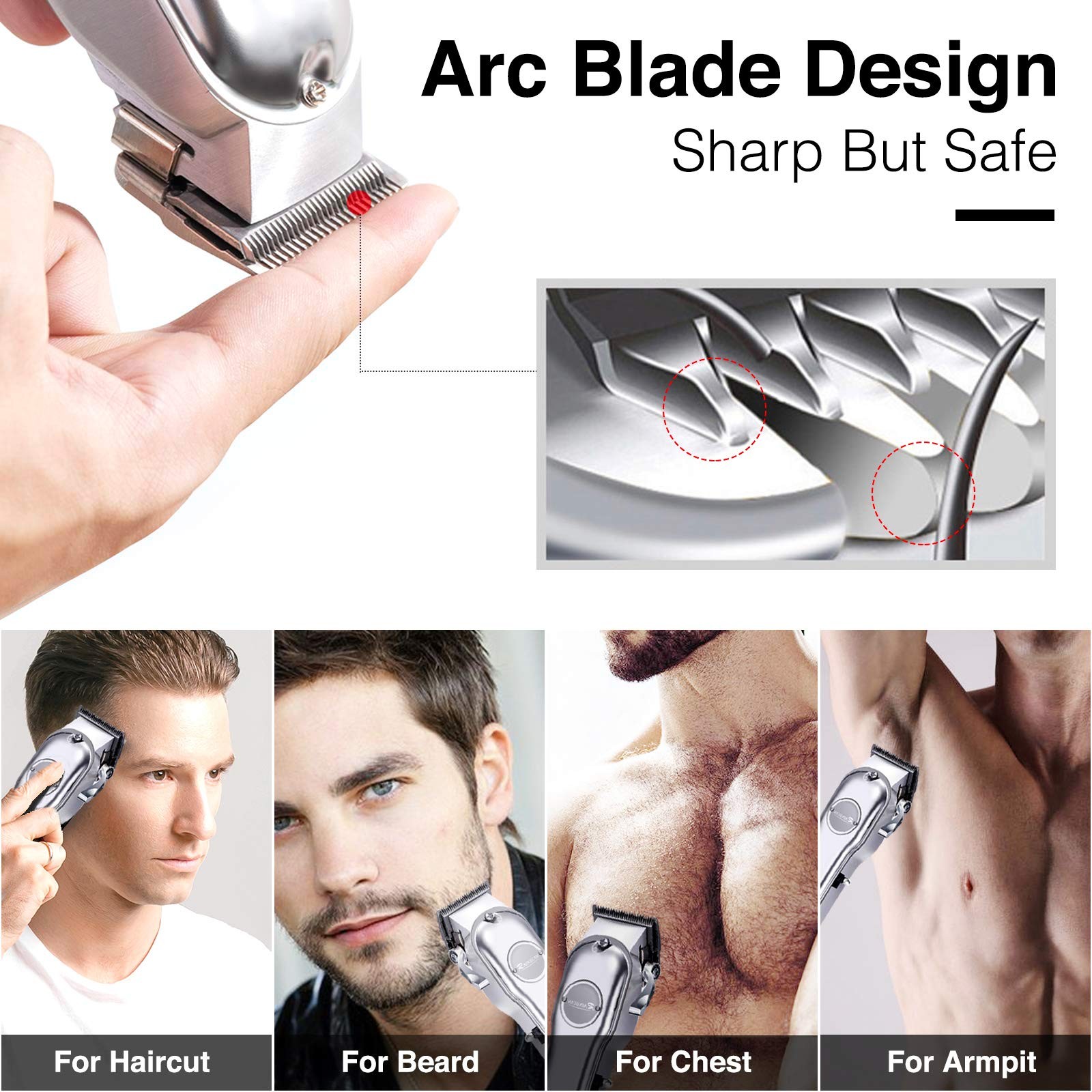 Recortador de pelo 3 en 1 para hombres, resistente al agua IPX7, kit de aseo para barba, inalámbrico, para mujeres y niños, pantalla LED, recargable por USB, Amazon prohibido.